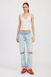 V NECK CAMI TOP