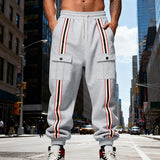 Outdoor Sports Trend Workwear Webbing Retro Loose-fit Sweatpants