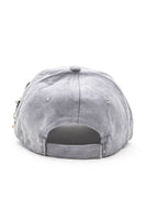 Beaded Flower Suede Fashion Cap