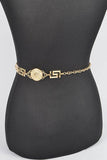 Medallion Iconic Fashion Chain Belt