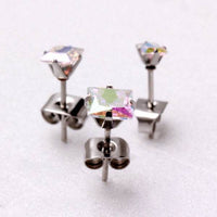 Pair of 316L Stainless Steel Aurora Borealis