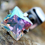 Pair of 316L Stainless Steel Aurora Borealis