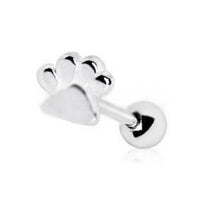 316L Stainless Steel Puppy Paw Print Cartilage