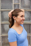 Gemma Earrings - Breezy White