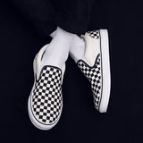 Korean version of casual wild students low to help men's shoes Harajuku ulzzang lattice one pedal men canvas shoes lazy