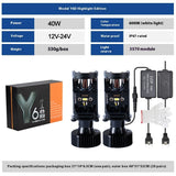 H4 Far And Near Integrated Small Lens Led Headlight