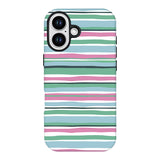 Colorful Striped Phone Case Creative 2 in 1 Design Customizable