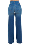 Camilla Rhinestone Wide Leg Jean