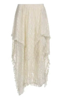 Lace tiered skirt