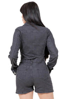 WOMEN FASHION DEMIN ROMPER