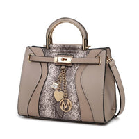 Cassia vegan Leather Satchel Bag