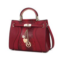 Cassia vegan Leather Satchel Bag