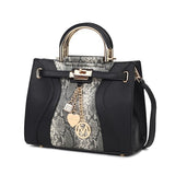 Cassia vegan Leather Satchel Bag