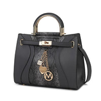 Cassia vegan Leather Satchel Bag