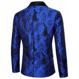 Mens Light-business-pattern Single-breasted One-button Suit