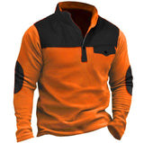 European And American Solid-color Summer Versatile Long-sleeve Casual Men's