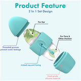 Silicone Ice Face Roller Contour Shrink Pores Remove Dark Circles Massage Skin Beauty Facial Roller For Eyes Neck Skin Care Tool