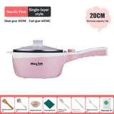 Electric Cooking Pot For Home And Dormitory Boiling Frying Steaming Hot Pot And Stewing