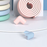 Anti-collision corner glue free-L shaped beige