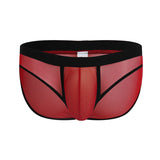 Low Waist Breathable Mesh Sexy Briefs Nylon Men
