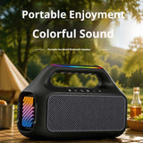 KP-865 Best-selling Wireless Bluetooth Speaker Portable Handle RGB Lighting High-quality Sound High Power In-stock Ideal For Outdoor Gatherings