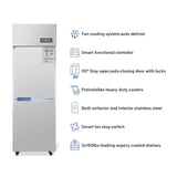 24-Inch Commercial 15 Cu.Ft Stainless Steel Reach-In Refrigerator With Two Split Doors (SAK67230)