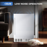 Under Counter Refrigerator, 24 Inch Double Drawer Beverage Fridge F58145