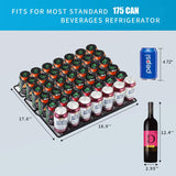 24 Inch Metal Shelves Built-in Wine Fridges Cooler Beverage Refrigerator