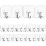 24-Pack: Adhesive Hooks Kitchen Wall Hooks