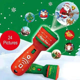 24 Patterns Christmas Flashlight Projection Lamp
