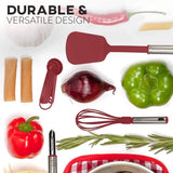 24-Piece Set: Nylon and Stainless Steel Utensil Set