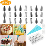 24-Piece: Stainless Steel Cake Decorating Supplies Kit