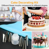 24-Piece: Stainless Steel Cake Decorating Supplies Kit