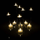 24-Piece: Warm White Tealights Timer Flameless Smokeless Candles