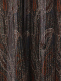 Saint Laurent Women Semi-Sheer Lavallière Maxi Dress In Lurex Paisley