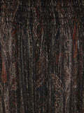 Saint Laurent Women Semi-Sheer Lavallière Maxi Dress In Lurex Paisley