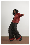 Leather Jacket Men And Women Special-interest Fashion Brand Sweet Cool Hot Girl Cropped Leather Coat