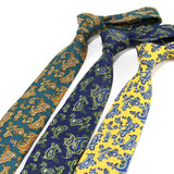 Korean-style Retro Hong Kong style Floral Casual Tie
