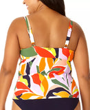 Anne Cole Plus Size Printed V-Neck Tankini Top Womens, Size 20W
