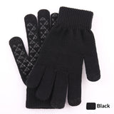 Knitted Winter Warm Touchscreen Gloves Made Of Wool