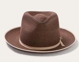 Olive Green Rolled-brim Straw Hat With Bow For Sun Protection Artistic Style For Men And Women