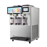 24L Commercial Double Cylinder Stainless Steel Slushy Machine With Touchscreen (SAK64125)