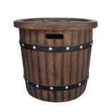 Alora 25" Round 40K BTU Liquid Propance Concrete Fire Pit (SAK88764)