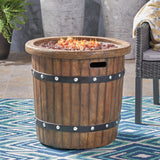 Alora 25" Round 40K BTU Liquid Propance Concrete Fire Pit (SAK88764)