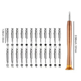 25-Piece Set: Precision Tool Repair Kit with Leather Case