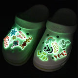 25-Pieces: Glow in Dark Croc Shoe Charms