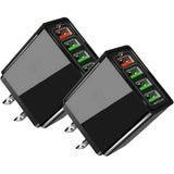 Illuminated 4USB Mobile Phone Charger 3A Charging Head