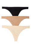 Honeydew Womens Keagan Thong, Pack of 3 , Size Large