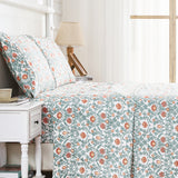 Arts & Crafts Floral Printed Pillowcase Pair