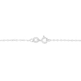 14K White Gold 1/5 Cttw Emerald Shape Solitaire Diamond 18" Pendant Necklace (G-H Color, VS2-SI1 Clarity)